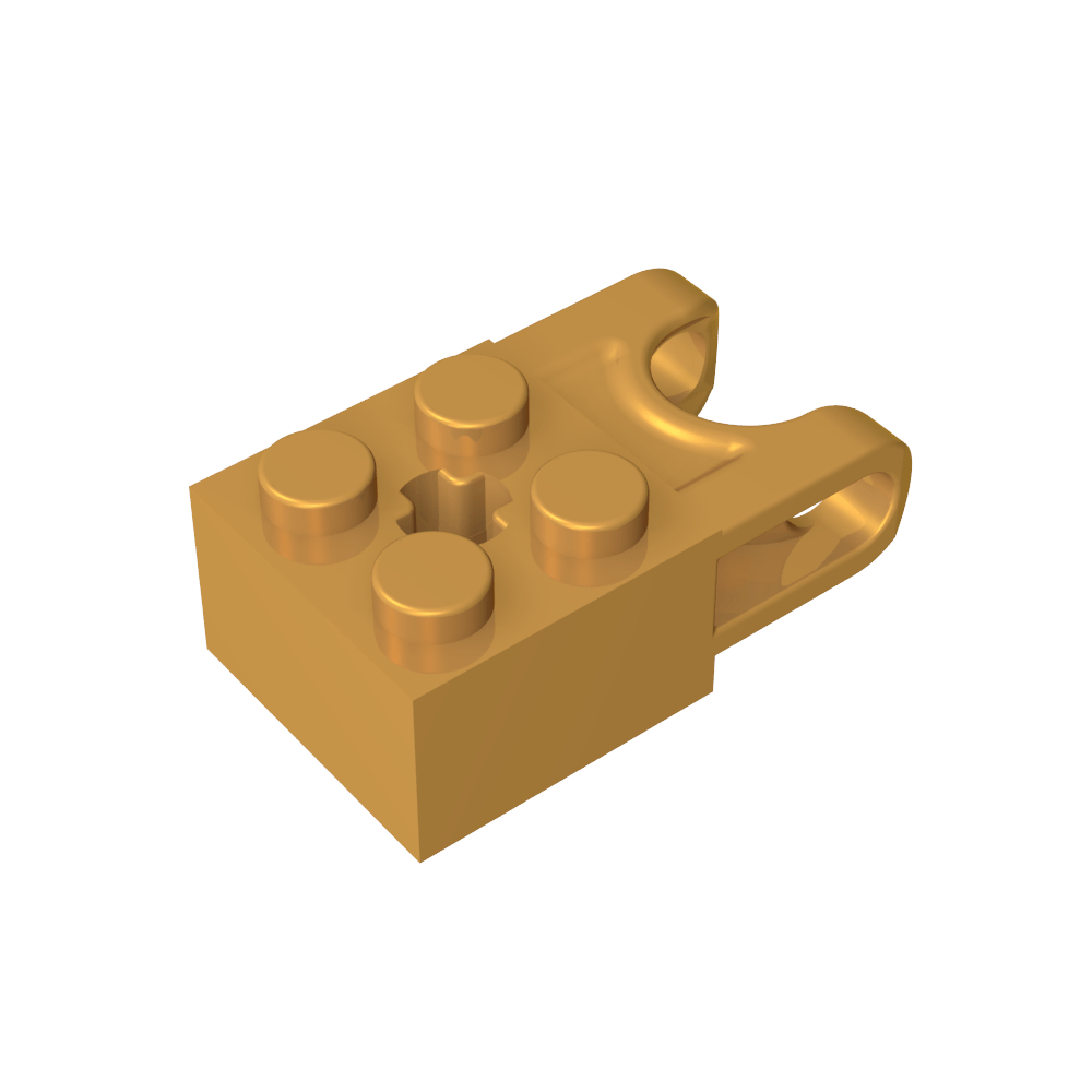 Technic Brick Special 2 x 2 con receptáculo de bola ancho y orificio para eje-MyGobricksEs