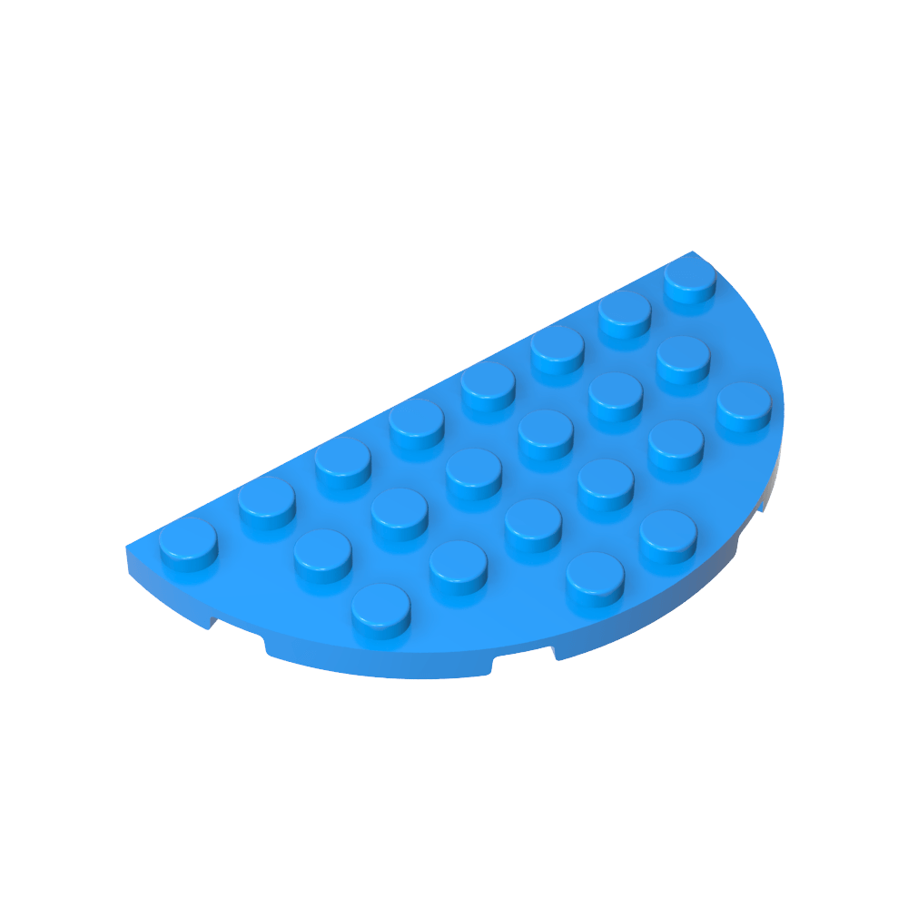 Placa Esquina Redonda 4 x 8 Doble-MyGobricksEs