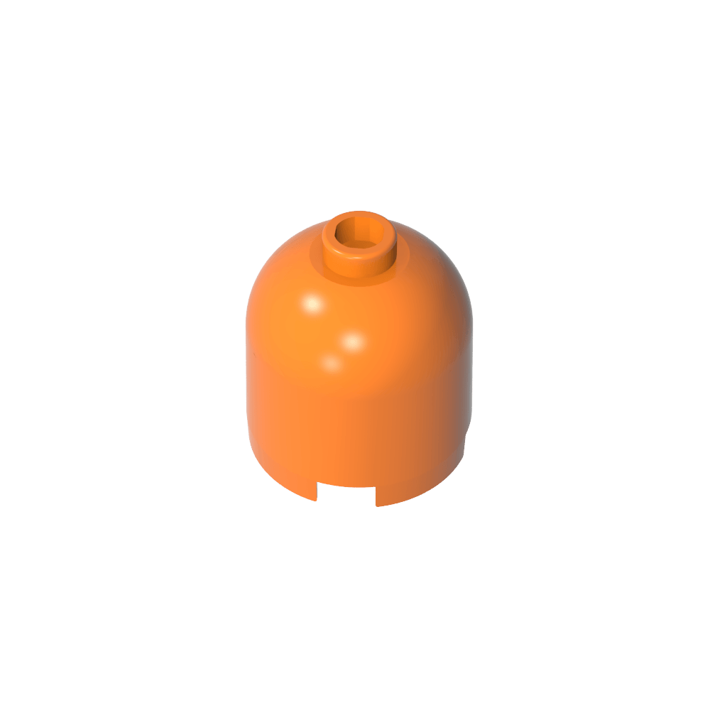 Ladrillo redondo de 2 x 2 x 1 2/3 con parte superior abovedada [Montante indeterminado]-MyGobricksEs