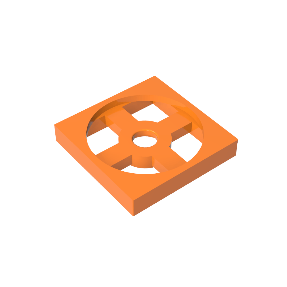 Plato Giratorio 2 x 2 Placa, Base-MyGobricksEs