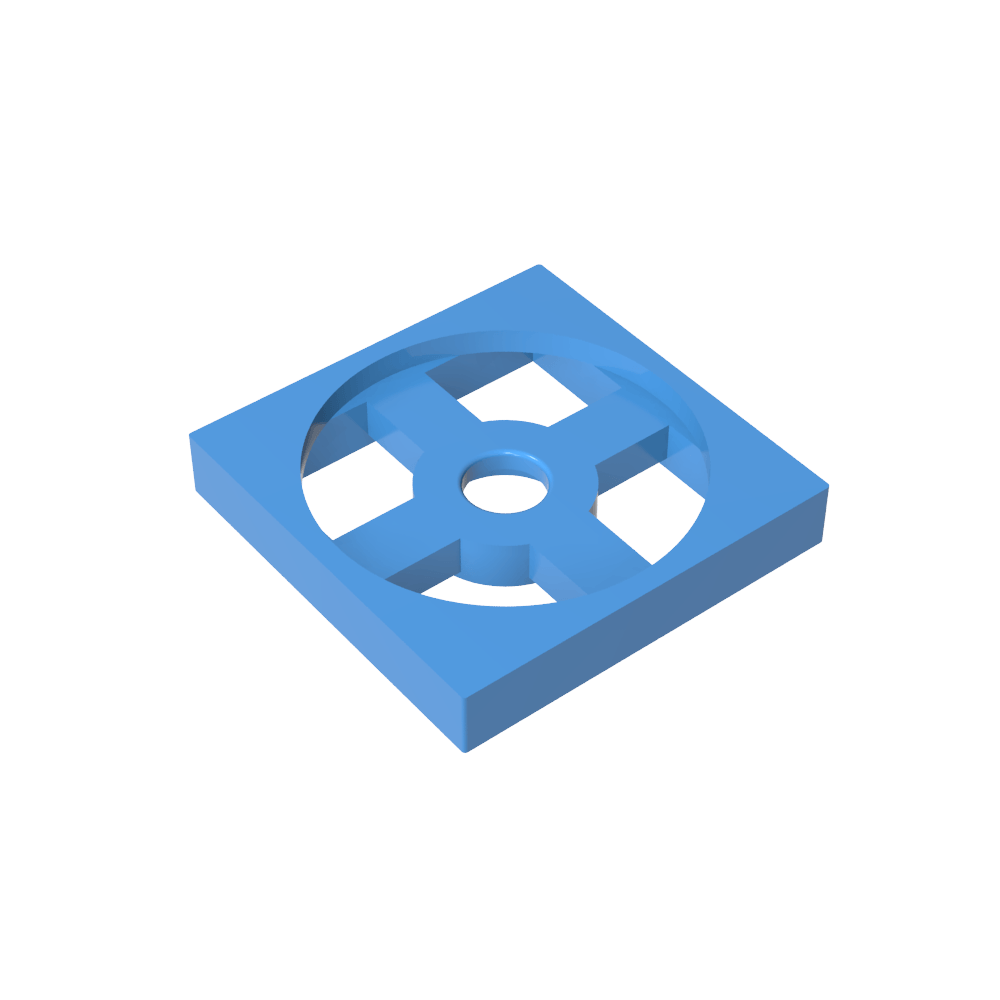 Plato Giratorio 2 x 2 Placa, Base-MyGobricksEs