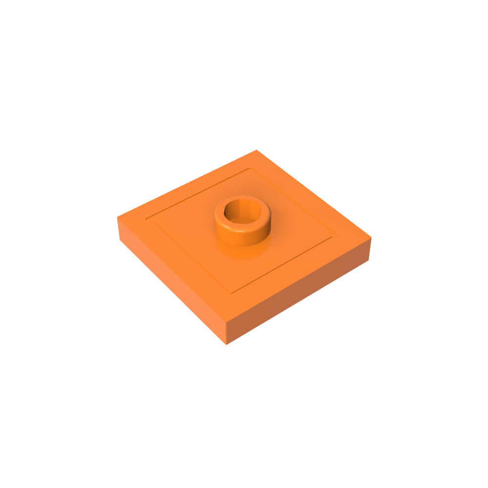 Placa especial 2 x 2 con ranura y perno central (puente)-MyGobricksEs