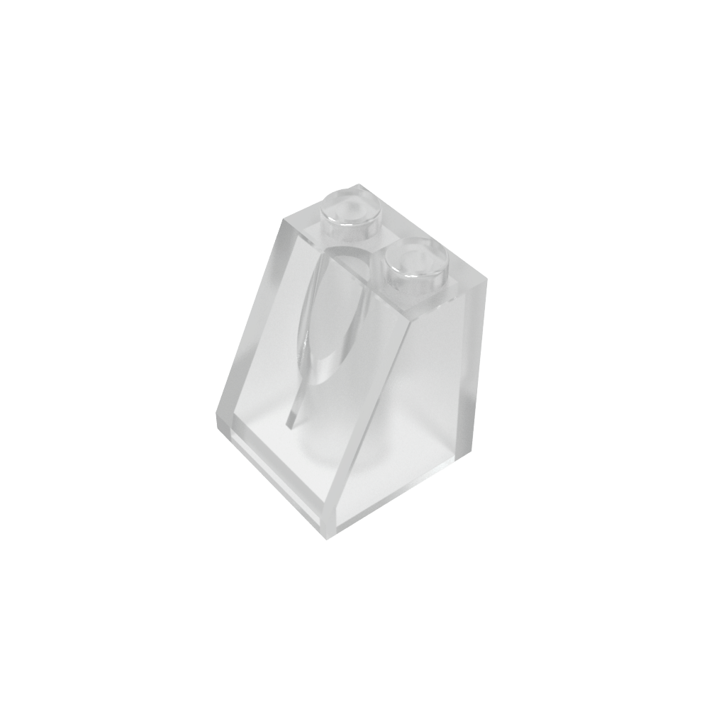 Pendiente 65° 2 x 2 x 2 con tubo inferior-MyGobricksEs