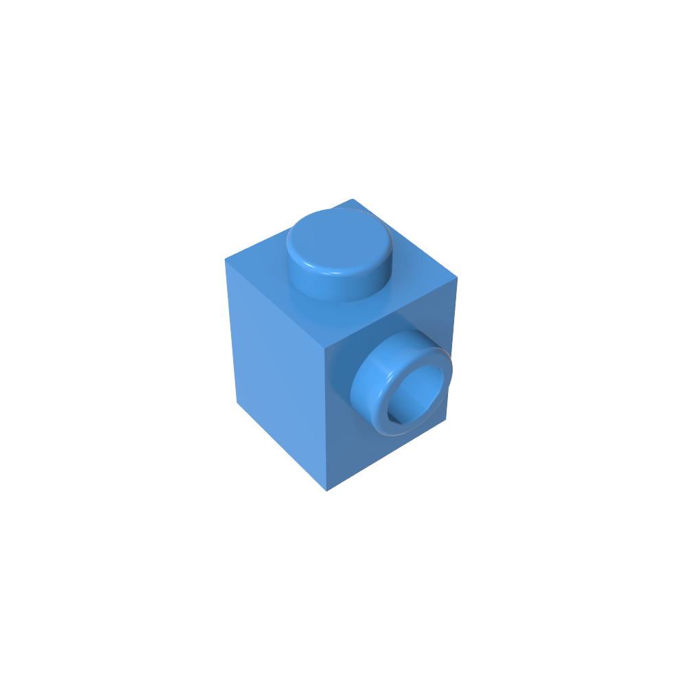 Ladrillo especial 1 x 1 con perno en 1 lado-MyGobricksEs