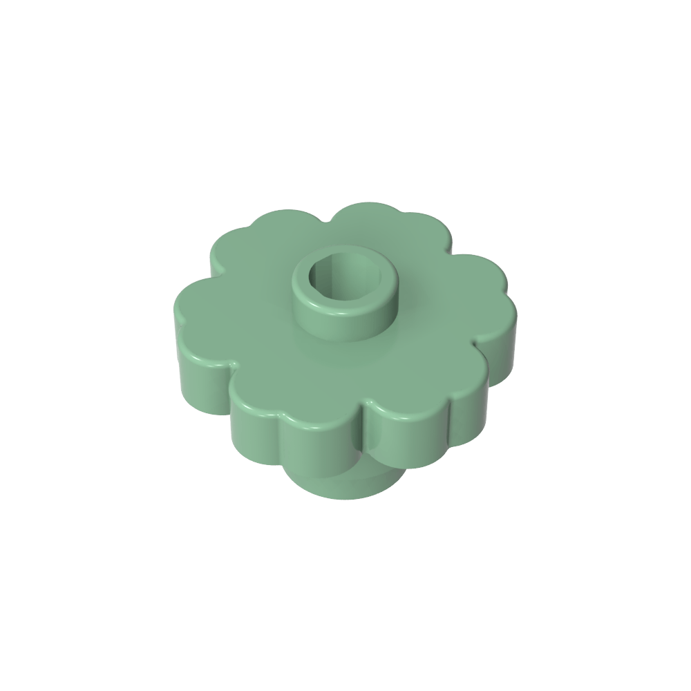 Planta, Flor 2 x 2 - Redonda [Agujero Abierto]-MyGobricksEs