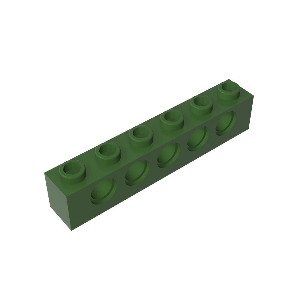 Ladrillo técnico 1 x 6 [5 agujeros]-MyGobricksEs