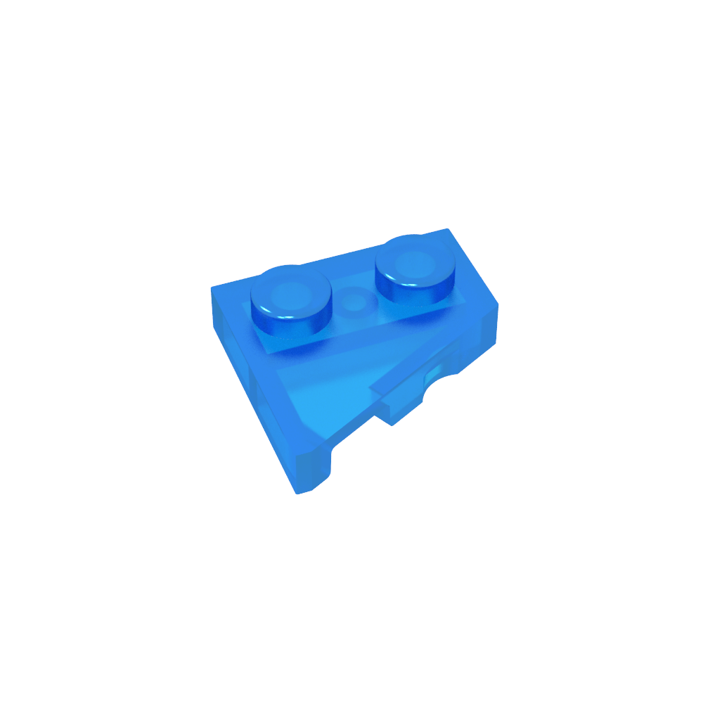 Placa de cuña 2 x 2 derecha-MyGobricksEs