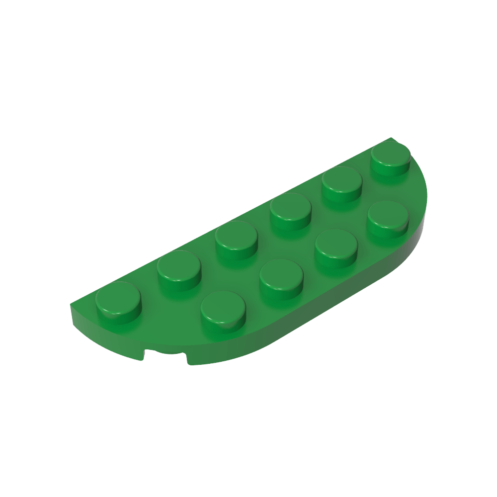 Plato Esquina Redonda 2 x 6 Doble-MyGobricksEs
