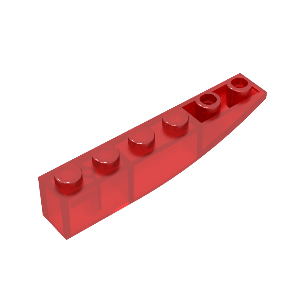 Ladrillo Curvo 6 x 1 Invertido-MyGobricksEs
