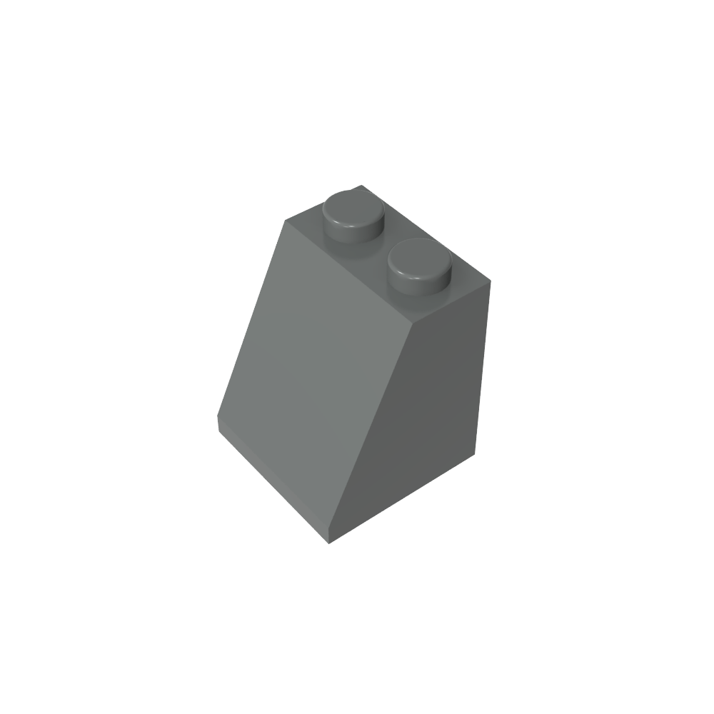 Pendiente 65° 2 x 2 x 2 con tubo inferior-MyGobricksEs