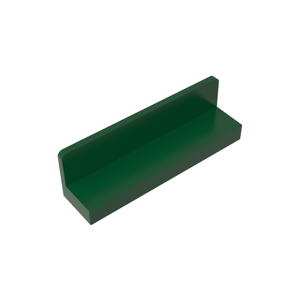 Panel 1 x 4 x 1 con esquinas redondeadas [Pared delgada]-MyGobricksEs