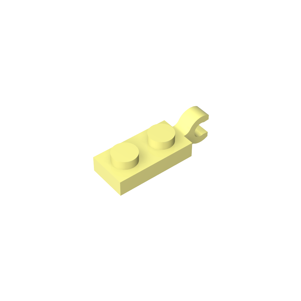 Placa Especial 1 x 2 con Clip Horizontal en el Extremo-MyGobricksEs