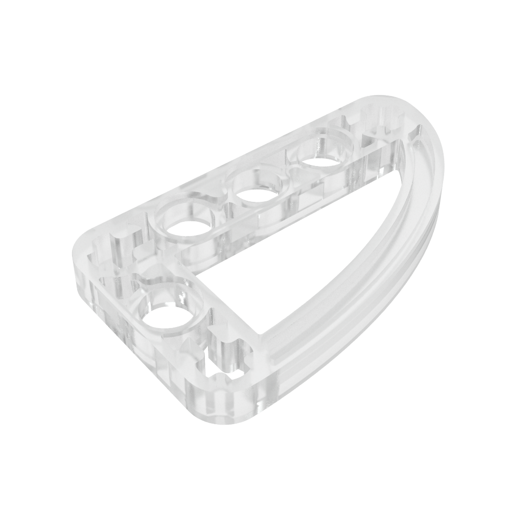 Viga técnica 3 x 5 en forma de L con un cuarto de elipse delgado-MyGobricksEs