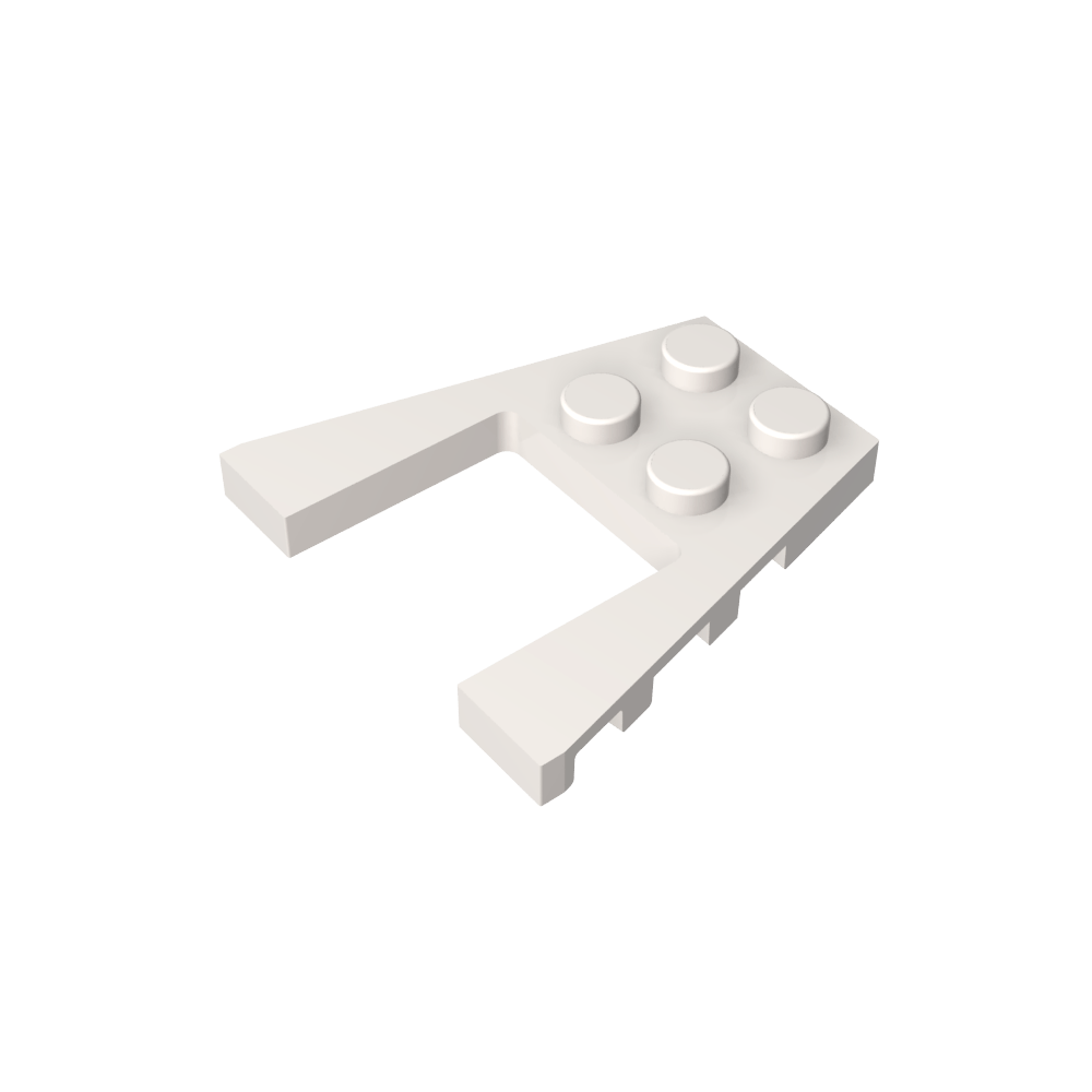 Placa de cuña 4 x 4 con corte de 2 x 2-MyGobricksEs