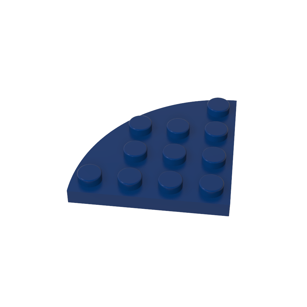 Placa de esquina redonda 4 x 4-MyGobricksEs