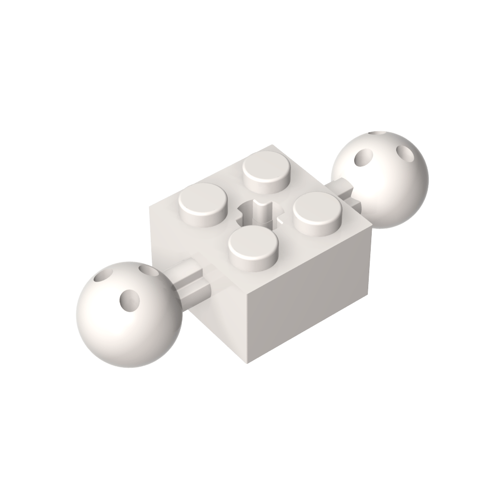 Technic Brick Special 2 x 2 con bolas de 10,2 mm con agujeros y agujero para eje-MyGobricksEs