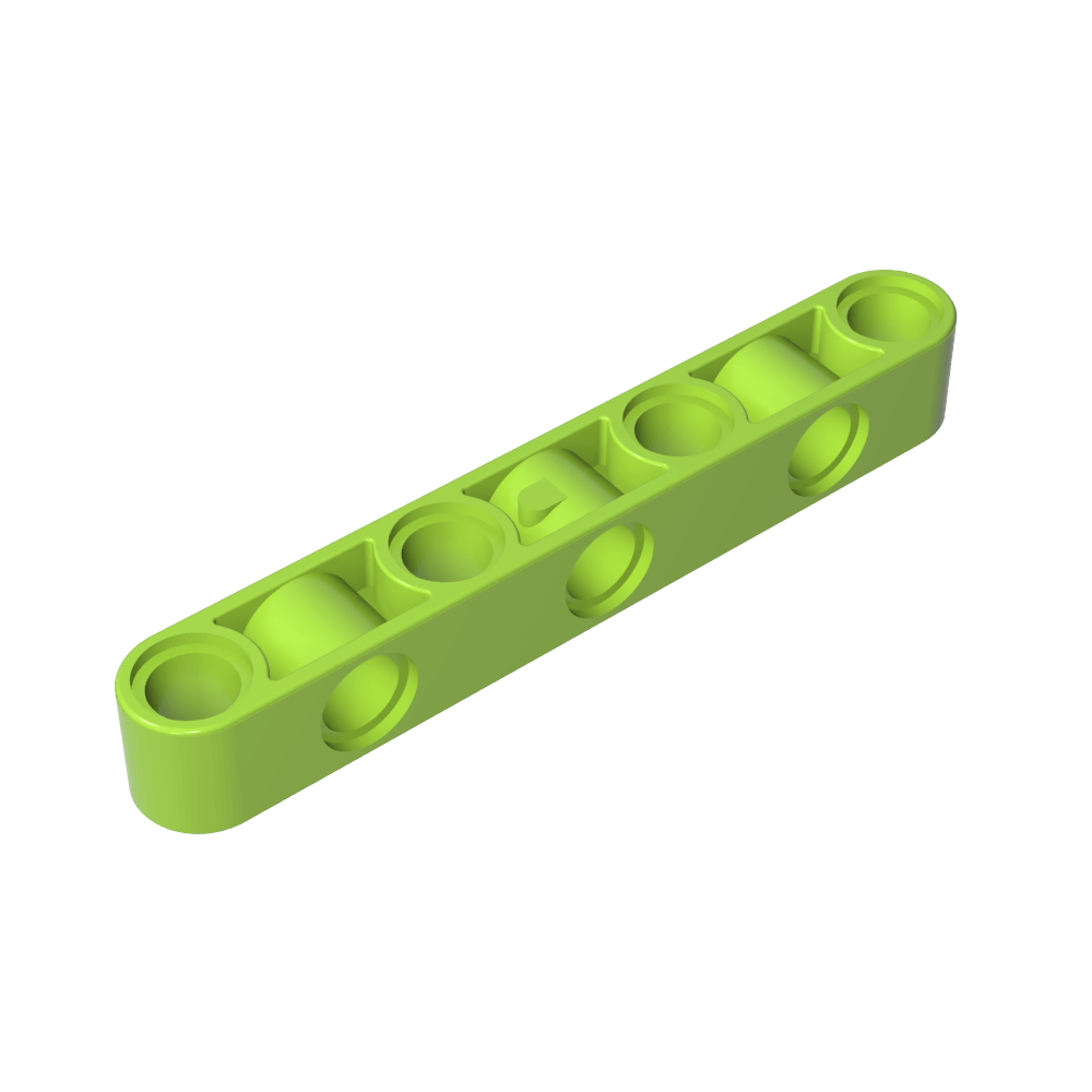 Viga técnica de 1 x 7 de espesor con agujeros alternados-MyGobricksEs