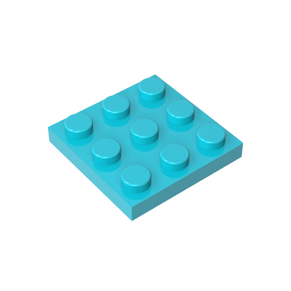 Placa 3 x 3-MyGobricksEs