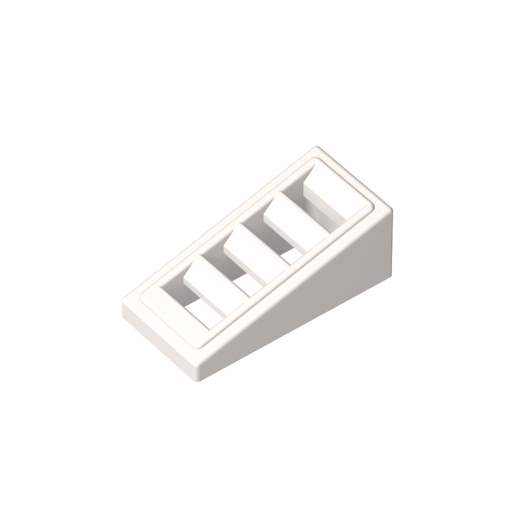 Pendiente 18° 2 x 1 x 2/3 con 4 ranuras-MyGobricksEs