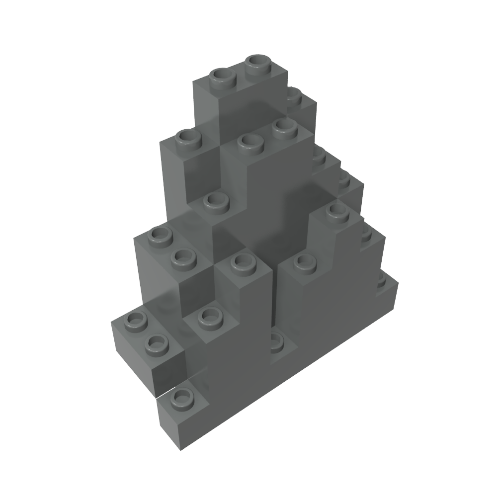 Panel de roca triangular de 3 x 8 x 7 (también conocido como LURP)-MyGobricksEs
