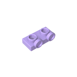 Placa, Modificada 1 x 2 con 2 puntos salientes Invertida-MyGobricksEs