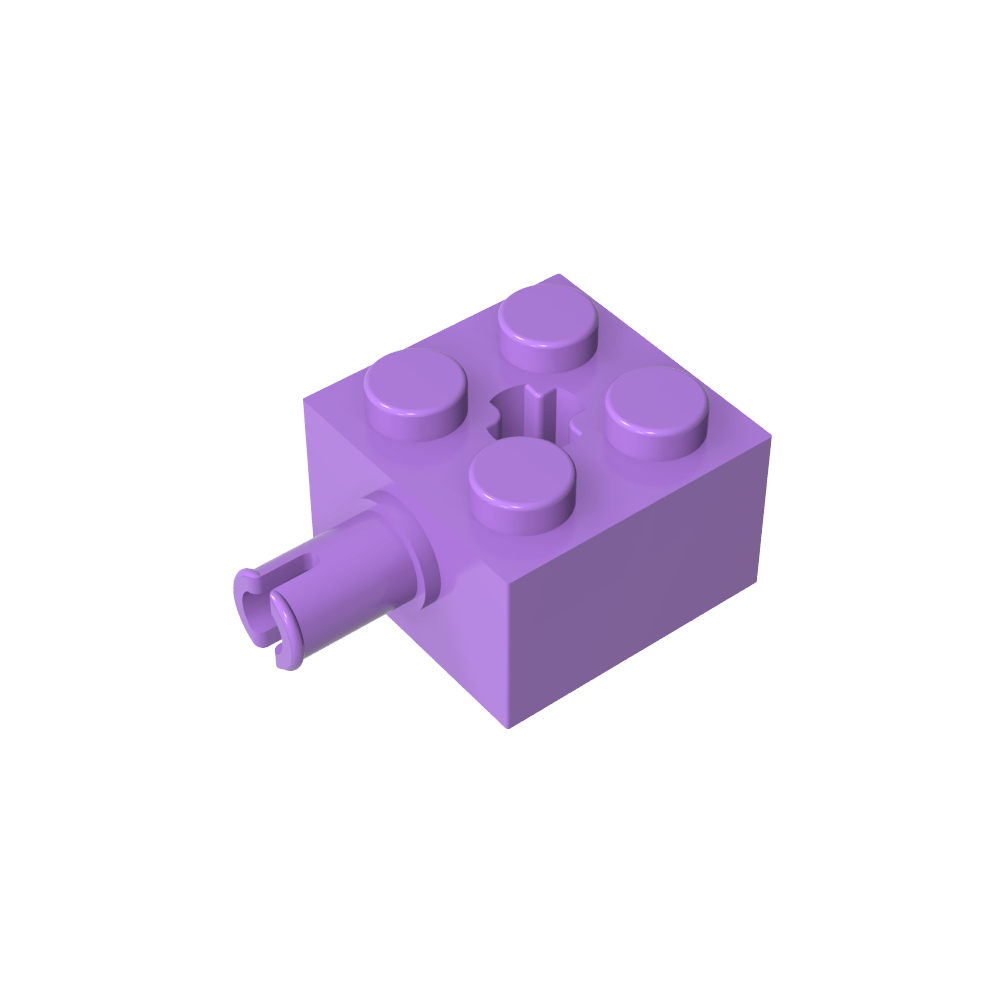 Ladrillo especial 2 x 2 con pasador y agujero para eje-MyGobricksEs