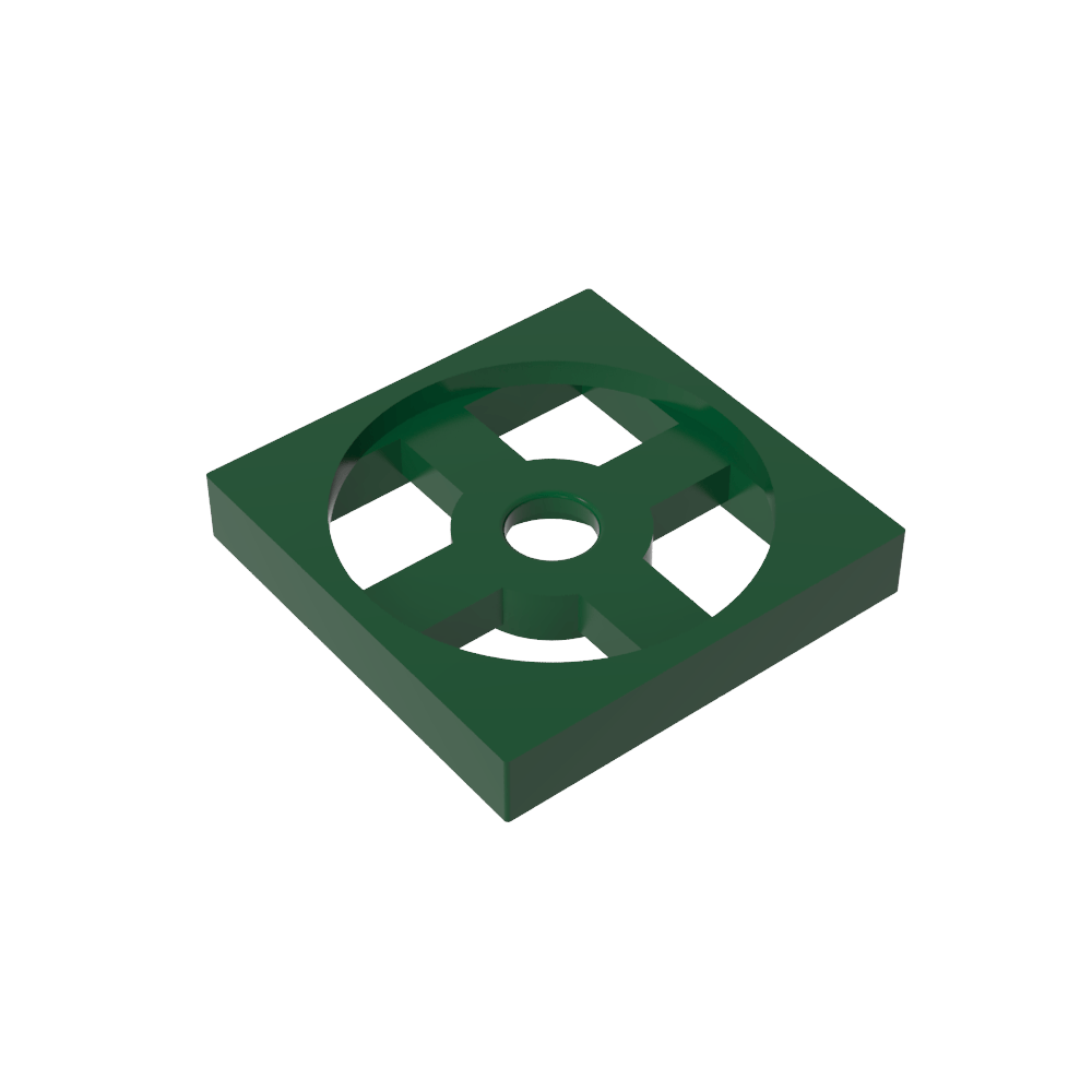 Plato Giratorio 2 x 2 Placa, Base-MyGobricksEs