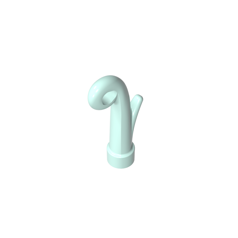 Planta, tallo de hierba con agujero para barra [3,2 mm]-MyGobricksEs