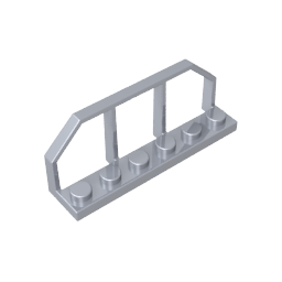 Placa especial 1 x 6 con valla de extremo de vagón de tren-MyGobricksEs