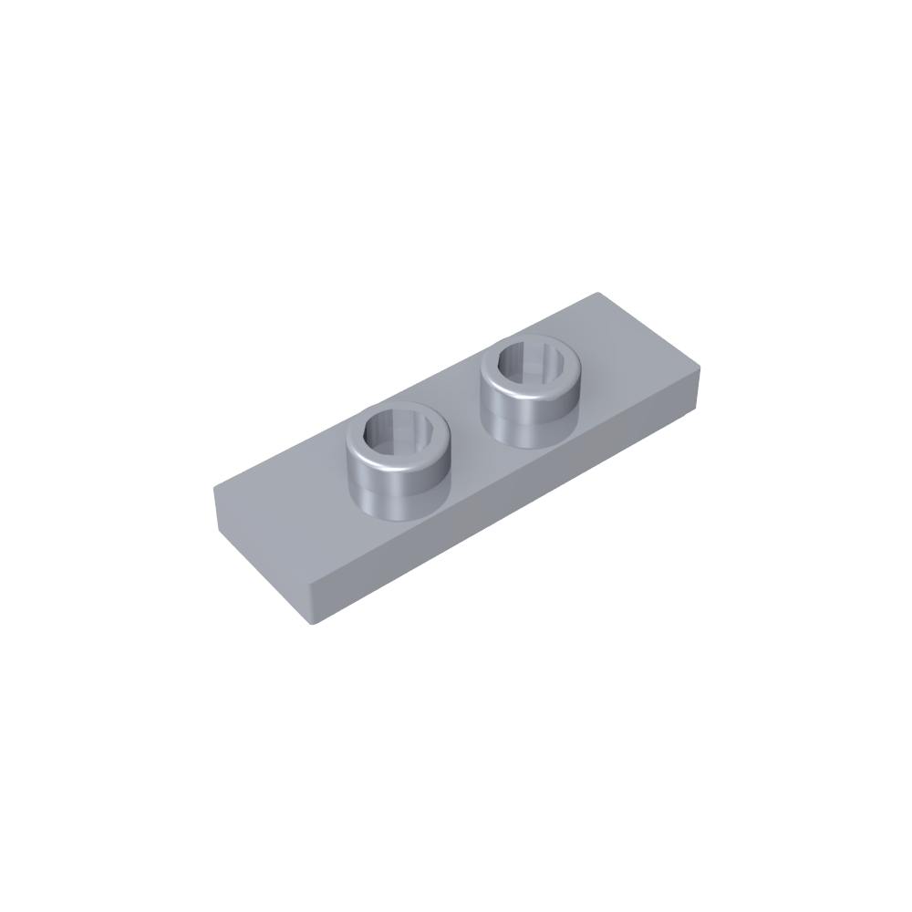 Placa especial 1 x 3 con 2 pernos con ranura y soporte interior para pernos (puente)-MyGobricksEs
