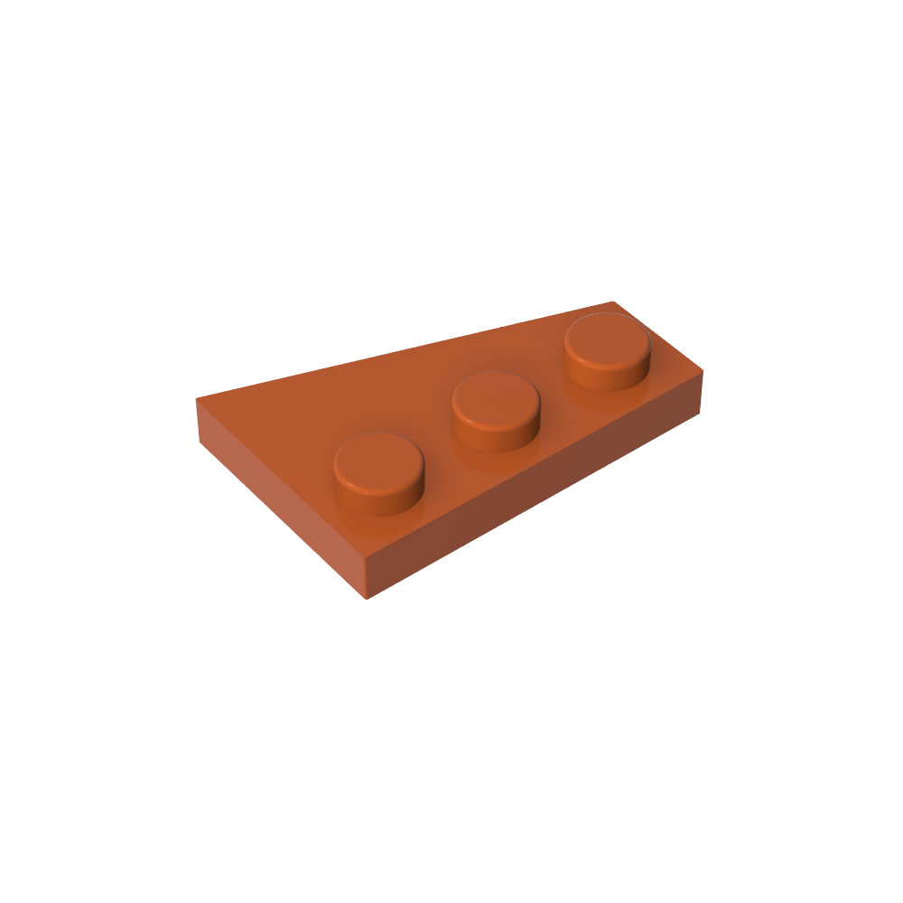 Placa de cuña 3 x 2 izquierda-MyGobricksEs