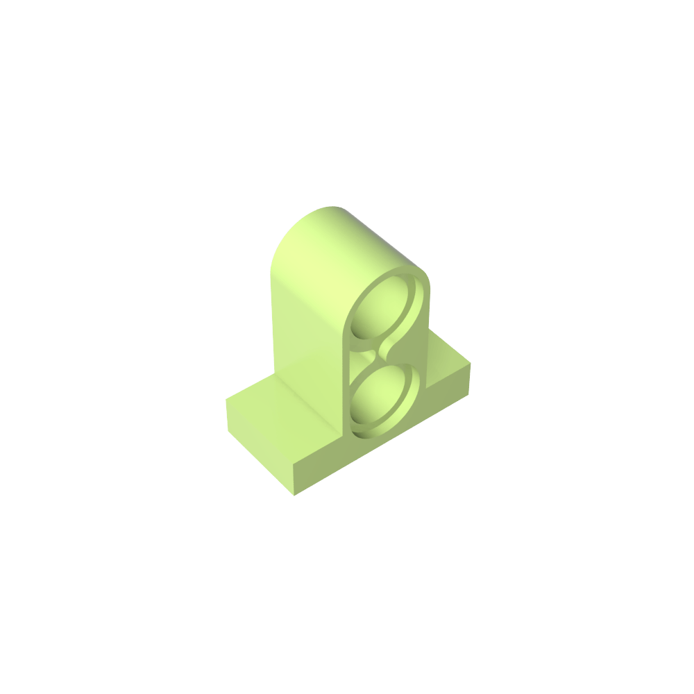 Placa de conector Technic Pin 1 x 2 x 1 2/3 [Dos orificios en la parte superior]-MyGobricksEs