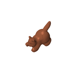 Animal, gato, gatito agazapado [simple]-MyGobricksEs