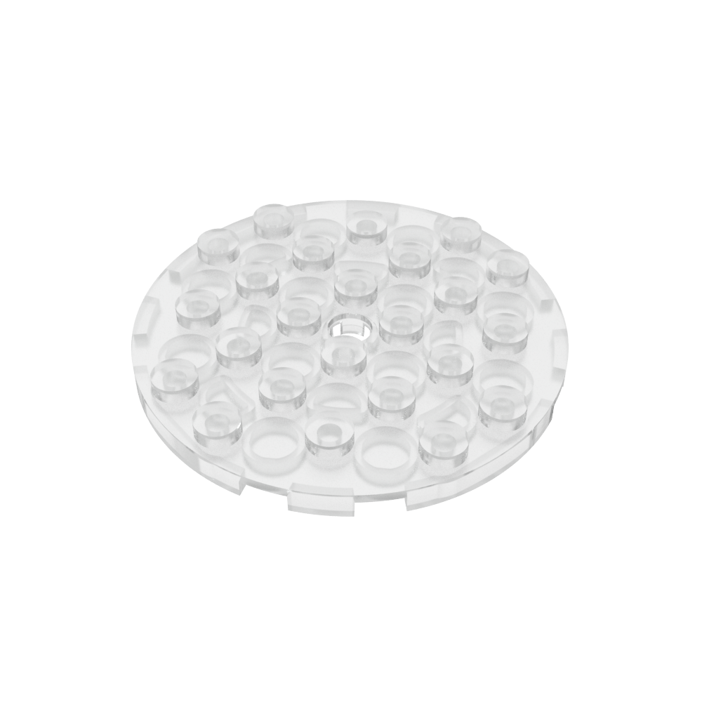 Plato redondo 6 x 6 con agujero-MyGobricksEs