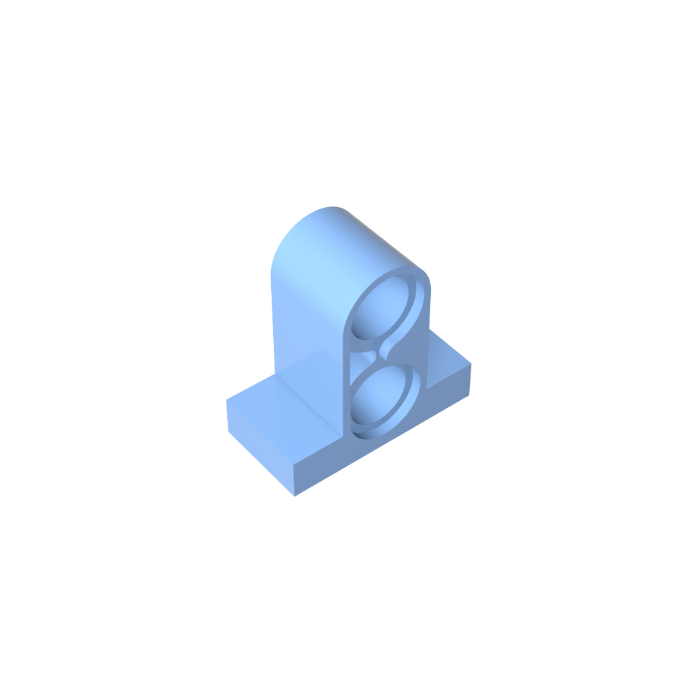 Placa de conector Technic Pin 1 x 2 x 1 2/3 [Dos orificios en la parte superior]-MyGobricksEs