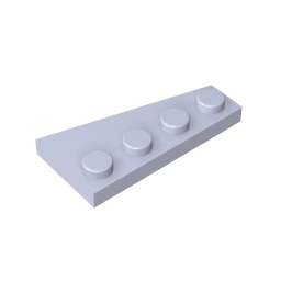 Placa de cuña 4 x 2 izquierda-MyGobricksEs