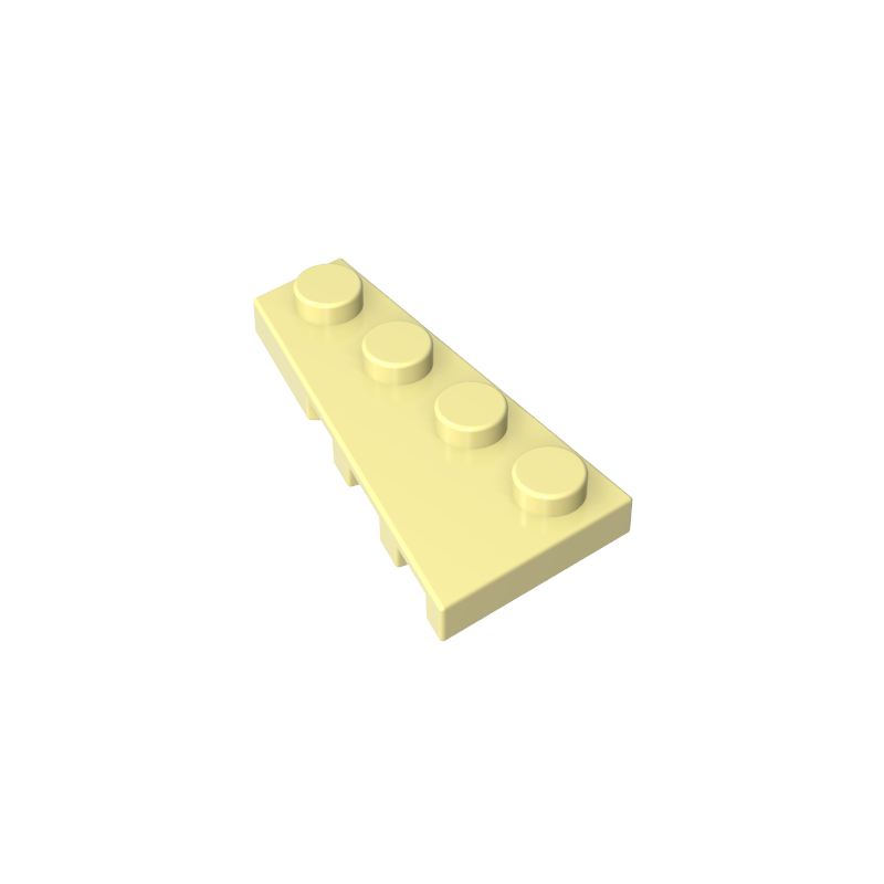 Placa de cuña 4 x 2 izquierda-MyGobricksEs