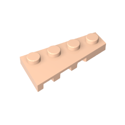 Placa de cuña 4 x 2 derecha-MyGobricksEs