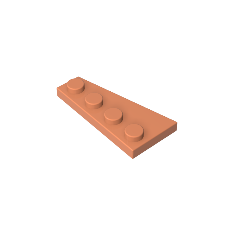 Placa de cuña 4 x 2 derecha-MyGobricksEs