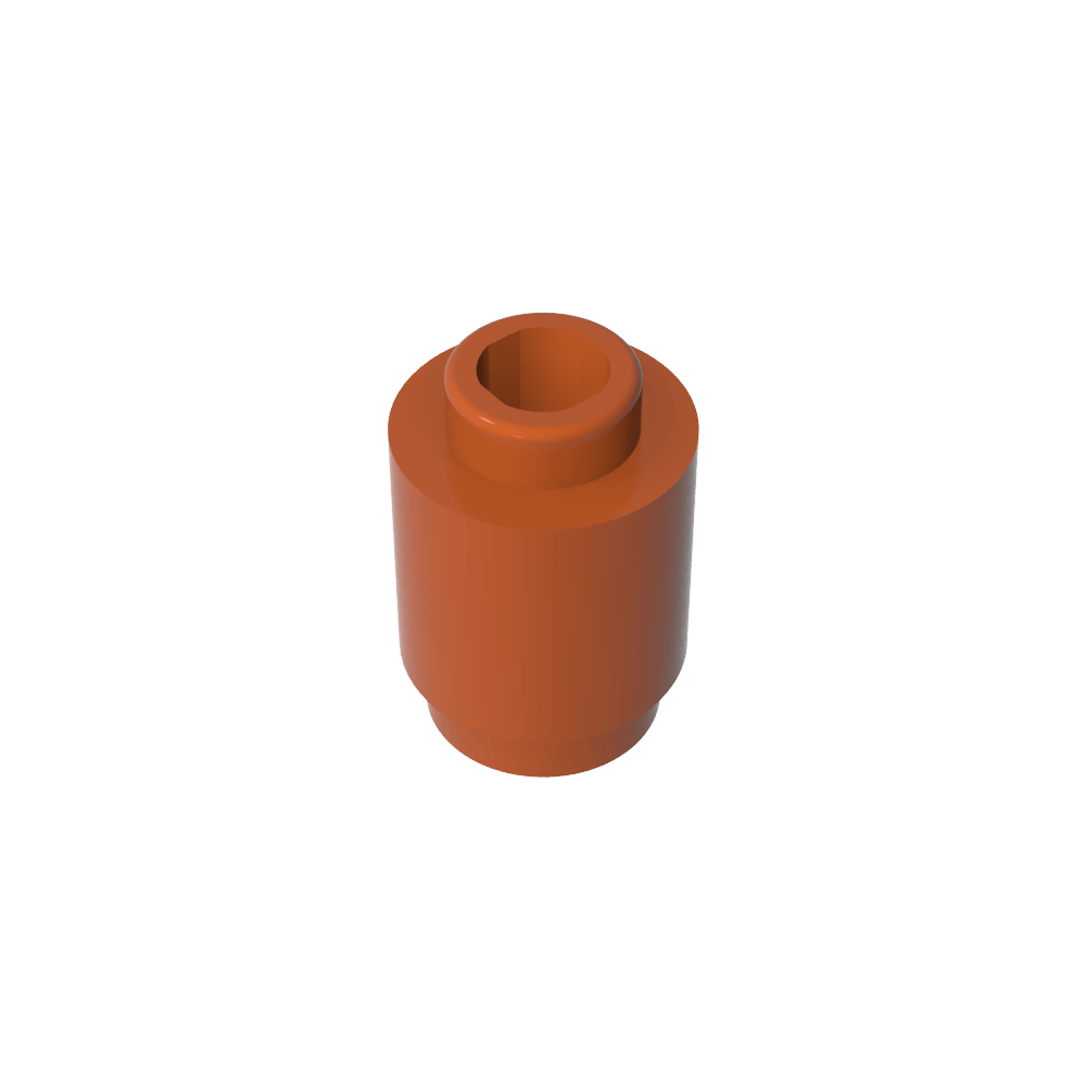 Ladrillo redondo 1 x 1 perno abierto-MyGobricksEs