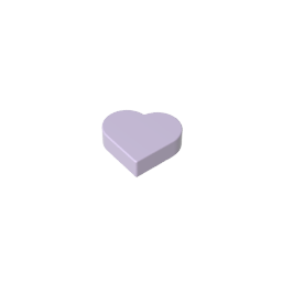 Azulejo 1 x 1 Corazón-MyGobricksEs