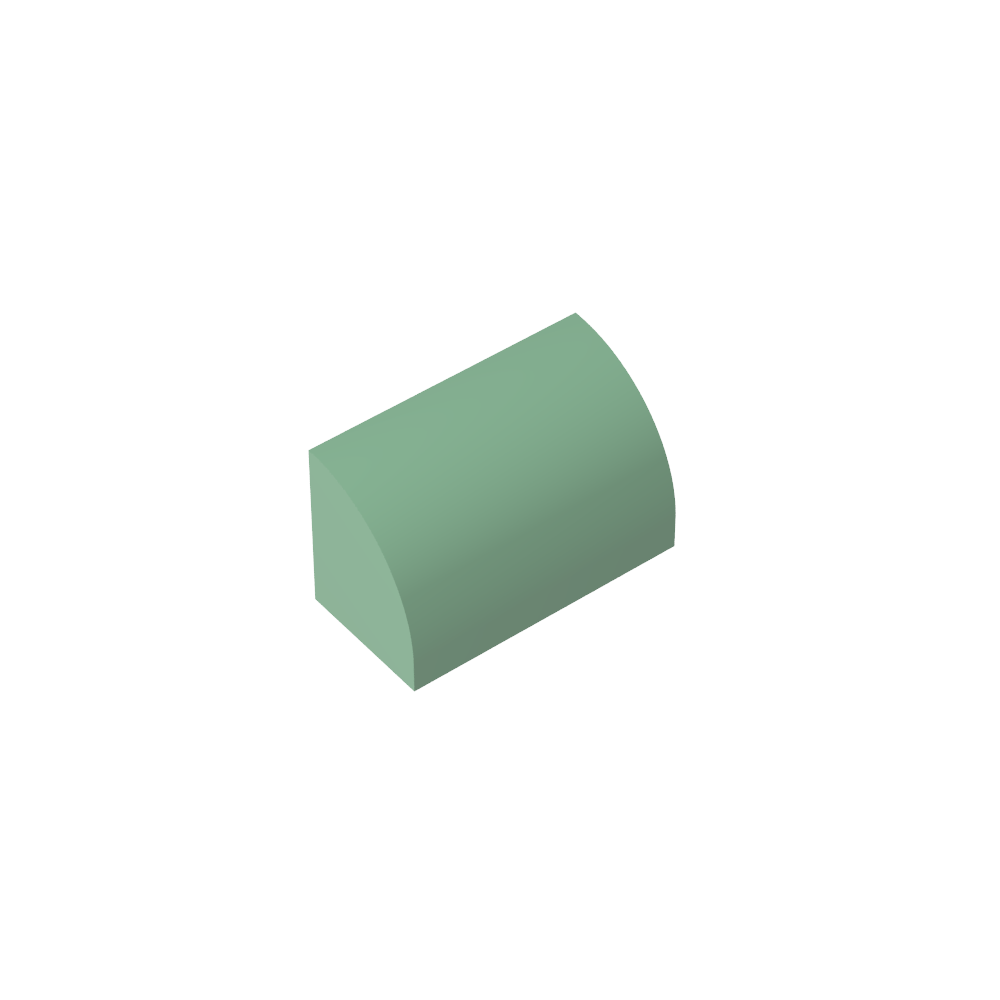 Ladrillo curvo 1 x 2 x 1 sin montantes-MyGobricksEs