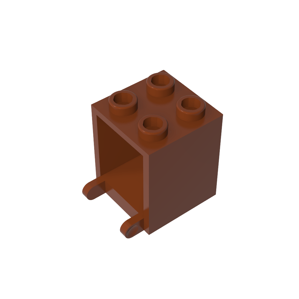 Caja 2 x 2 x 2 [Pernos Huecos]-MyGobricksEs
