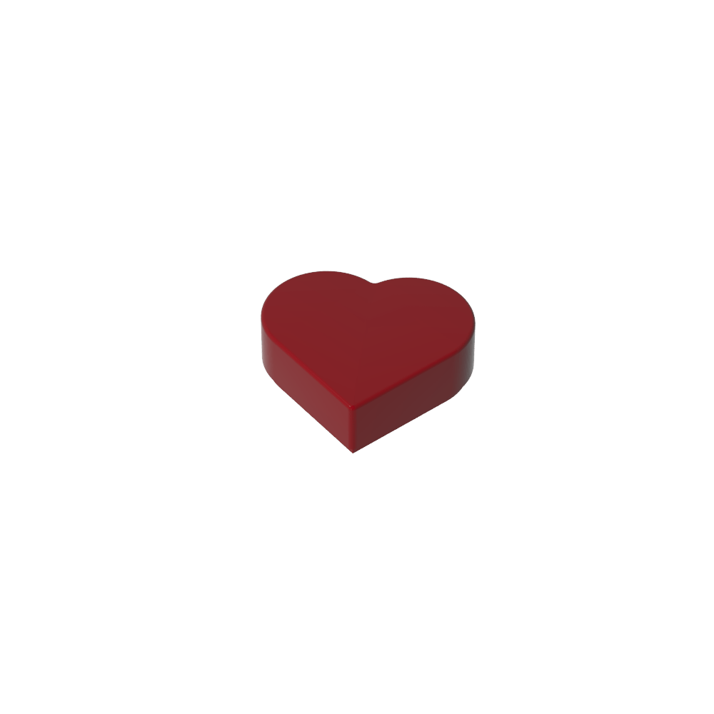 Azulejo 1 x 1 Corazón-MyGobricksEs