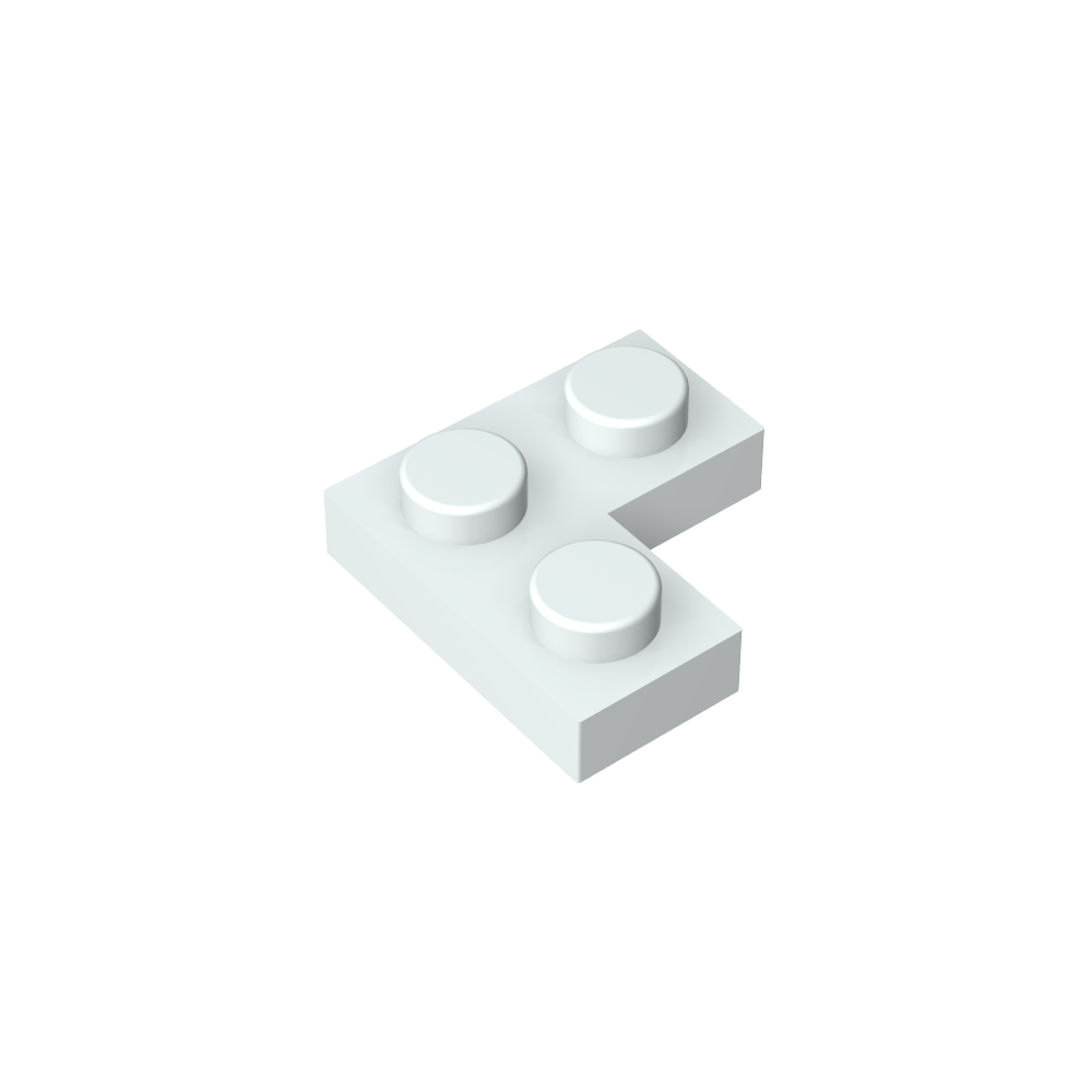 Placa 2 x 2 Esquina-MyGobricksEs