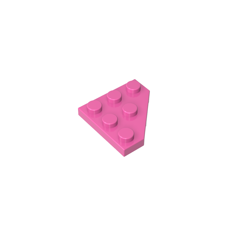 Placa de cuña 3x3 (esquinas cortadas)