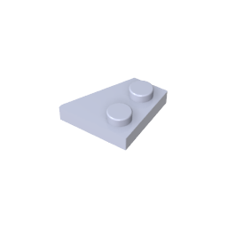 Placa de cuña 2 x 2 izquierda-MyGobricksEs