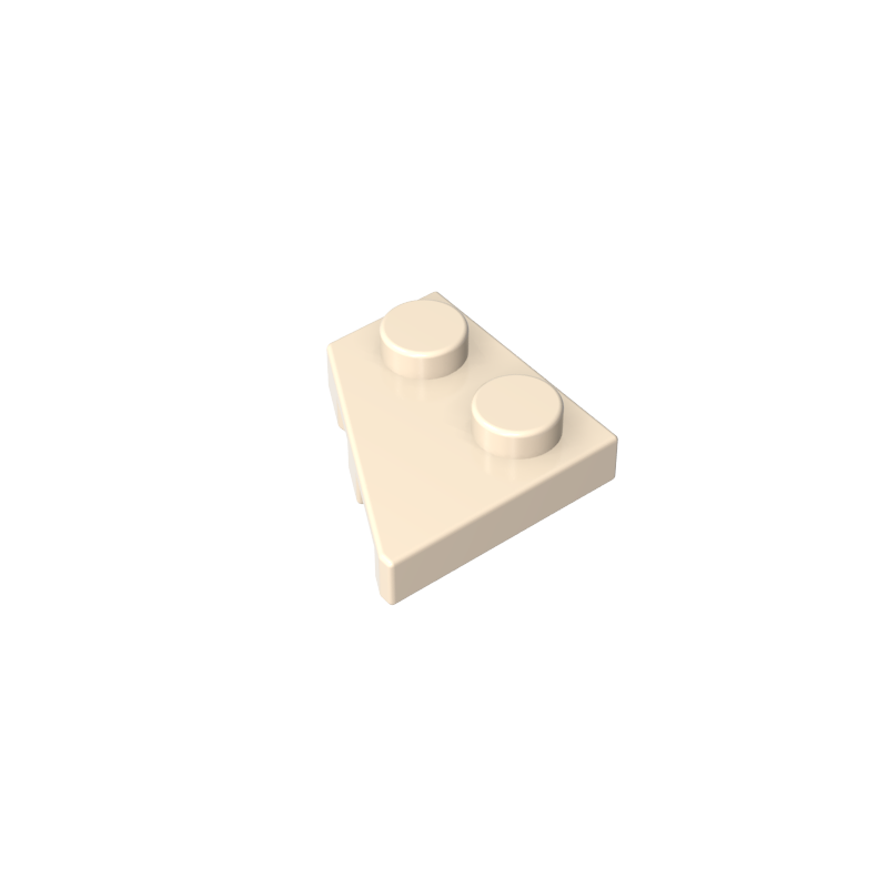 Placa de cuña 2 x 2 izquierda-MyGobricksEs