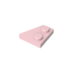 Placa de cuña 2 x 2 izquierda-MyGobricksEs