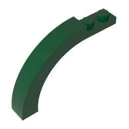 Arco de ladrillo 1 x 6 x 3 1/3 parte superior curva-MyGobricksEs